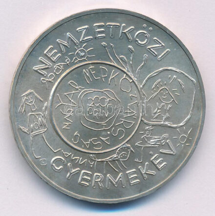 1979. 200Ft Ag 'Nemzetközi gyermekév' kapszulában T:BU patina Adamo EM57