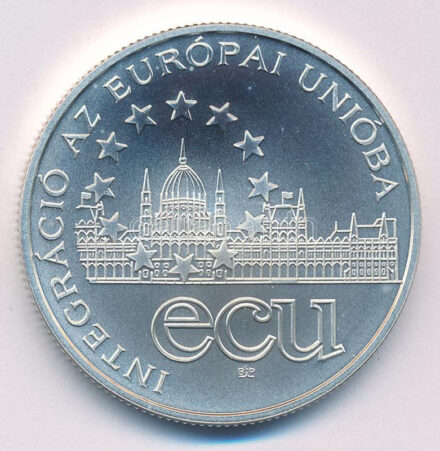1995. 1000Ft Ag 'Integráció az EU-ba - ECU' kapszulában T:BU Adamo EM145