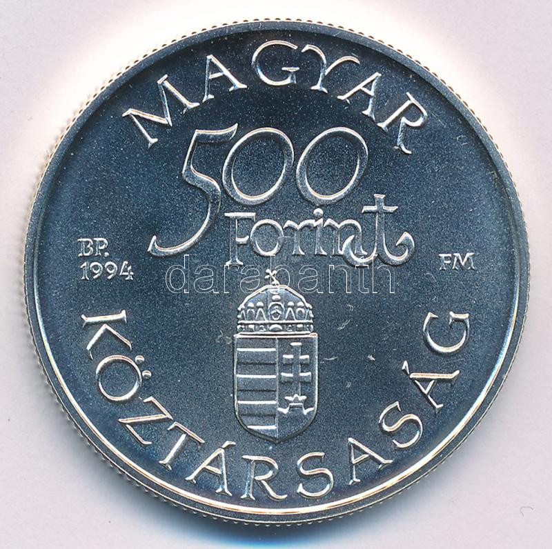 1994. 500Ft Ag 'Régi dunai hajók - Carolina' kapszulában T:BU Adamo EM134 - Image 2