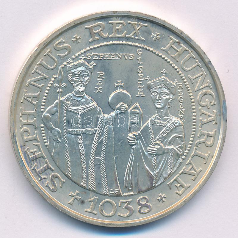 1988. 500Ft Ag 'Szent István' kapszulában T:BU patina Adamo EM102