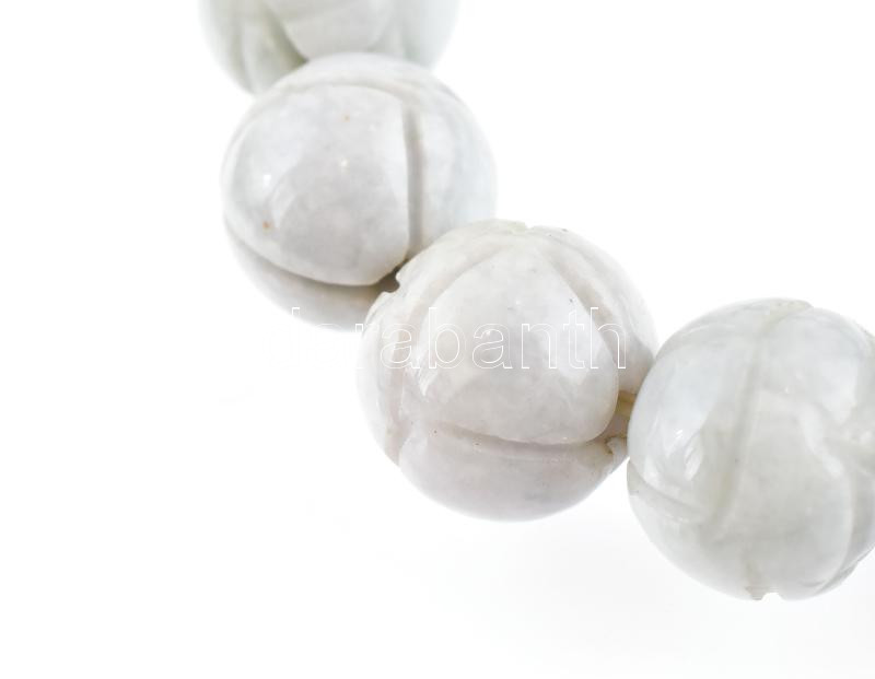 Jáde karkötő, ezüst szerelékkel d: 13 mm, 56 g - Image 4