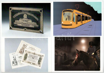 25 db modern művészeti képeslap felvágatlan párokban a Mozgó Világ kiadásában