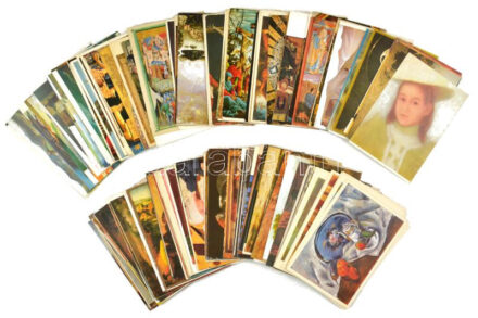 MŰVÉSZET - Kb. 198 db modern motívum képeslap / ART - Cca. 198 modern motive postcards