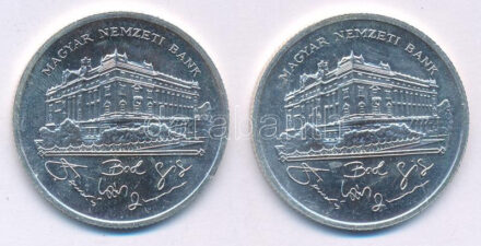 1992. 200Ft Ag 'MNB' (2x) T:UNC Adamo F13