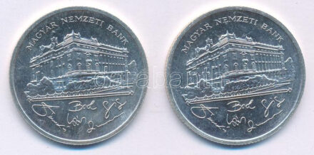 1992. 200Ft Ag 'MNB' (2x) T:UNC Adamo F13