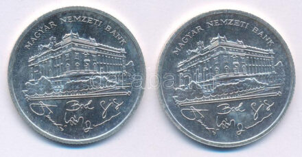 1992. 200Ft Ag 'MNB' (2x) T:UNC Adamo F13