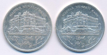 1992. 200Ft Ag 'MNB' (2x) T:UNC,AU Adamo F13