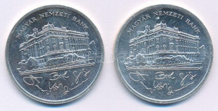 1992. 200Ft Ag 'MNB' (2x) T:UNC,AU Adamo F13