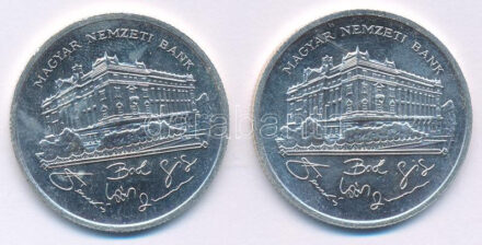 1992. 200Ft Ag 'MNB' (2x) T:UNC,AU Adamo F13