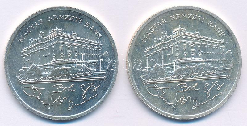 1992. 200Ft Ag 'MNB' (2x) T:UNC,AU Adamo F13
