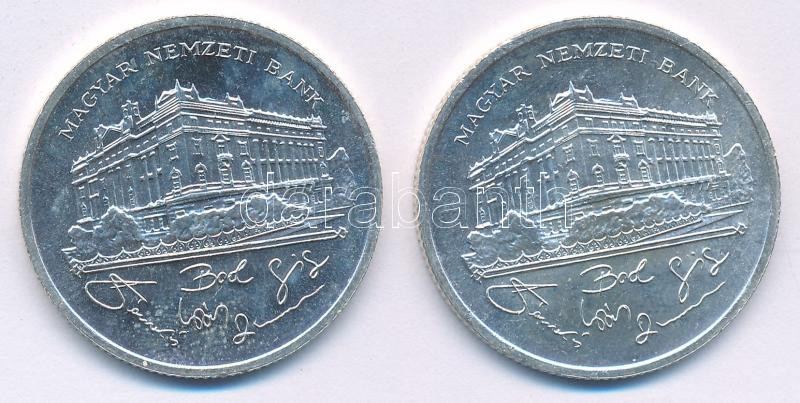 1992. 200Ft Ag 'MNB' (2x) T:UNC,AU Adamo F13