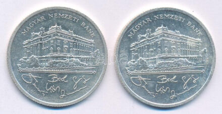 1992. 200Ft Ag 'MNB' (2x) T:AU Adamo F13