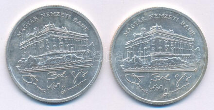 1992. 200Ft Ag 'MNB' (2x) T:AU Adamo F13
