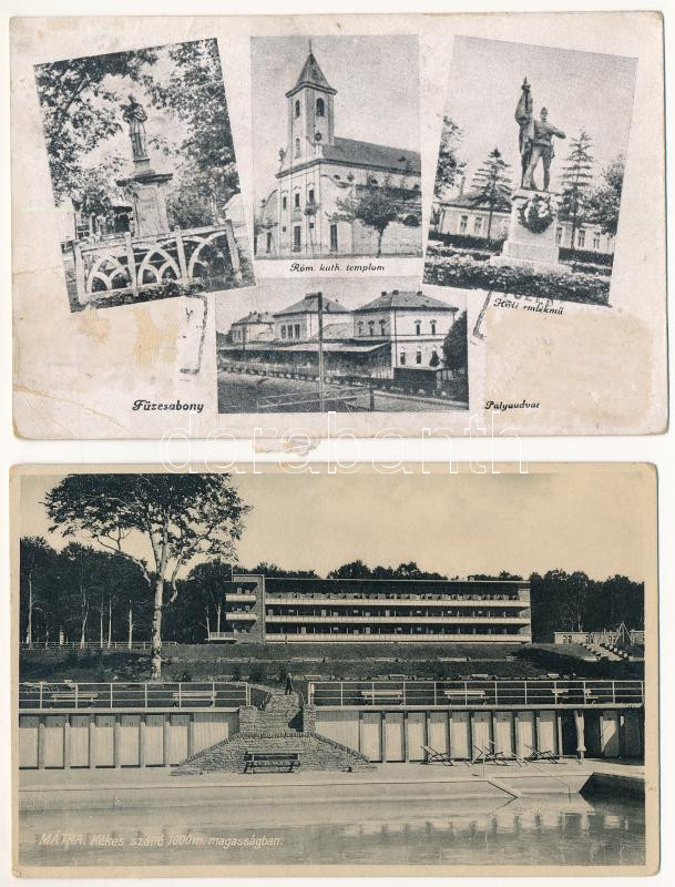 18 db RÉGI magyar város képeslap vegyes minőségben / 18 pre-1945 Hungarian town-view postcards in mixed quality - Image 2