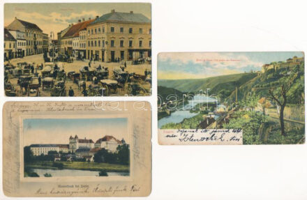 Znojmo, Znaim; - 3 pre-1945 postcards
