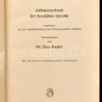 Der Große Duden. Bilderwörterbuch der Deutschen Sprache. Hrsg. von. Dr. Otto Basler. Leipzig, 1934., Bibliographisches Institut AG. Német nyelven. Kiadói félvászon-kötés, kopott borítóval.