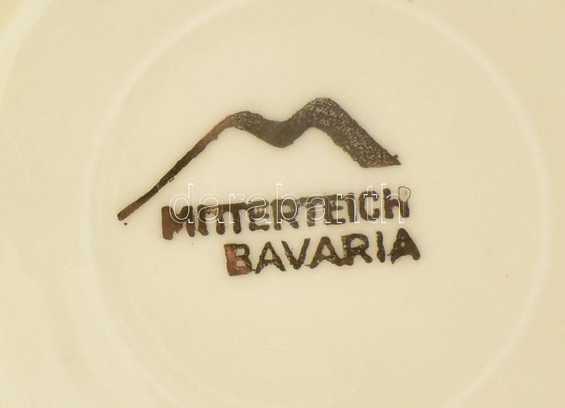 Bavaria pralinékínáló szett, alján repedéssel, d: 12 cm, 20 cm. - Image 3