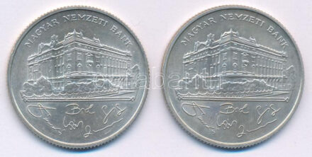 1993. 200Ft Ag 'MNB' (2x) T:AU Adamo F13