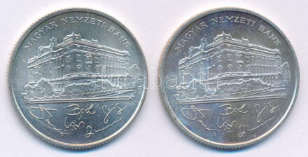 1993. 200Ft Ag 'MNB' (2x) T:UNC Adamo F13