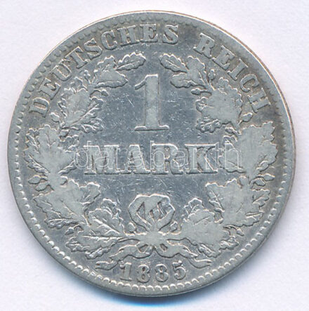 Német Birodalom 1885J 1M Ag T:VF German Empire 1885J 1 Mark Ag C:VF Krause KM#7