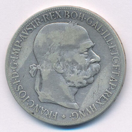 Ausztria 1900. 5K Ag 'Ferenc József' T:F Austria 1900. 5 Corona Ag 'Franz Joseph' C:F Krause KM#2807