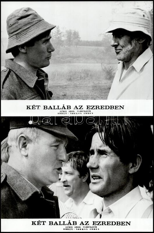 cca 1973 ,,Két balláb az ezredben' című angol filmvígjáték jelenetei és szereplői, 13 db vintage produkciós filmfotó, ezüst zselatinos fotópapíron, a használatból eredő (esetleges) kisebb hibákkal, 18x21 cm - Image 2