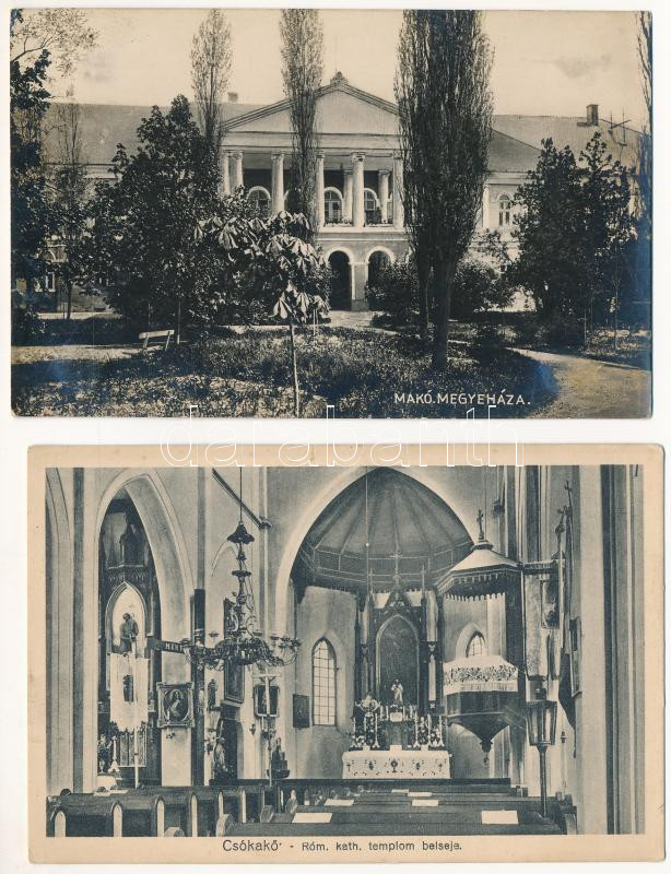 30 db RÉGI magyar város képeslap vegyes minőségben / 30 pre-1945 Hungarian town-view postcards in mixed quality