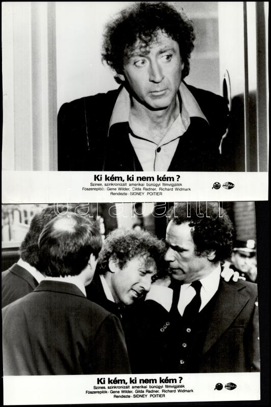 cca 1982 ,,Ki kém, ki nem kém?' című amerikai filmvígjáték jelenetei és szereplői, 6 db vintage produkciós filmfotó, ezüst zselatinos fotópapíron, a használatból eredő (esetleges) kisebb hibákkal, 18x21 cm