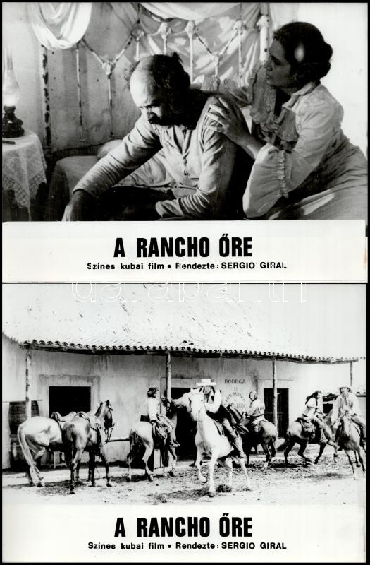 cca 1980 ,,A Ranco őre' című kubai film jelenetei és szereplői, 13 db vintage produkciós filmfotó, ezüst zselatinos fotópapíron, a használatból eredő (esetleges) kisebb hibákkal, három képen a felirat hibás, a többi képen a - Image 3