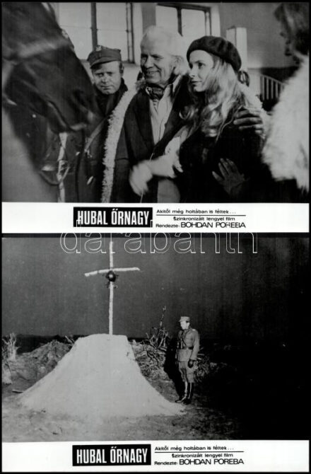 cca 1973 ,,Hubal őrnagy' című lengyel film jelenetei és szereplői, 26 db vintage produkciós filmfotó, ezüst zselatinos fotópapíron, a használatból eredő (esetleges) kisebb hibákkal, 18x21 cm