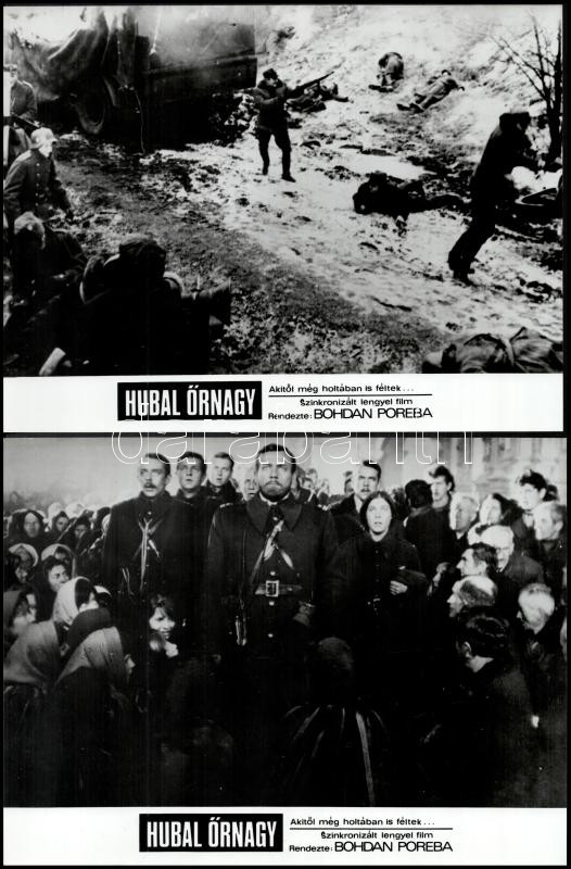 cca 1973 ,,Hubal őrnagy' című lengyel film jelenetei és szereplői, 26 db vintage produkciós filmfotó, ezüst zselatinos fotópapíron, a használatból eredő (esetleges) kisebb hibákkal, 18x21 cm - Image 2