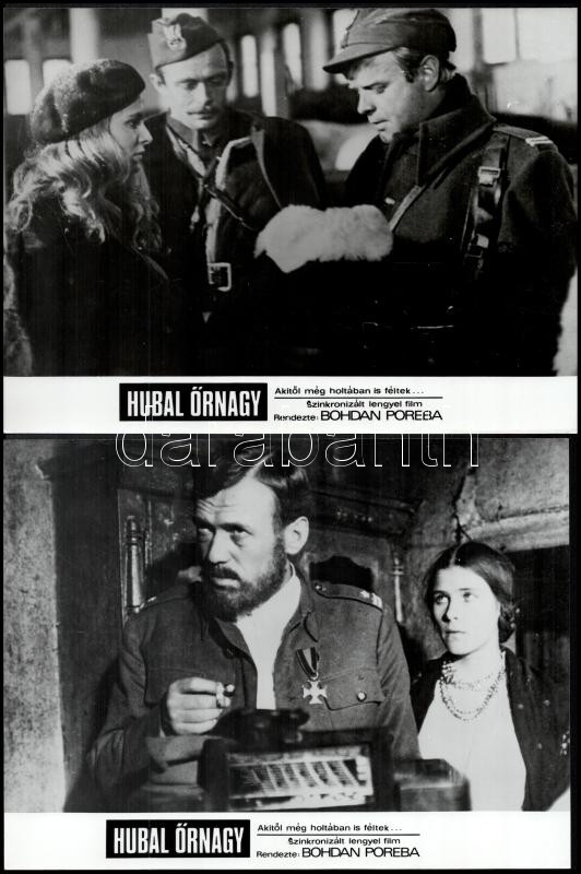 cca 1973 ,,Hubal őrnagy' című lengyel film jelenetei és szereplői, 26 db vintage produkciós filmfotó, ezüst zselatinos fotópapíron, a használatból eredő (esetleges) kisebb hibákkal, 18x21 cm - Image 3