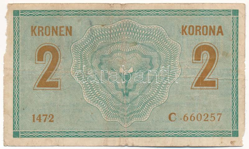 1914. 2K 'C' T:F,VG kis anyaghiány Adamo K5/2 - Image 2