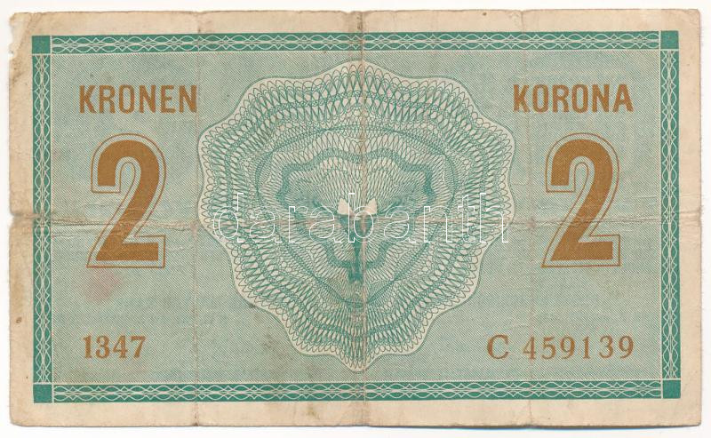 1914. 2K 'C' T:F,VG kis anyaghiány Adamo K5/2 - Image 2