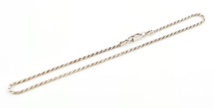 Ezüst(Ag) walles bokalánc, jelzett, h: 25,5 cm, nettó: 2,6 g