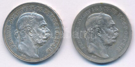 1912-1913KB 2K Ag 'Ferenc József' (2xklf) T:AU,XF kis ph Adamo K6