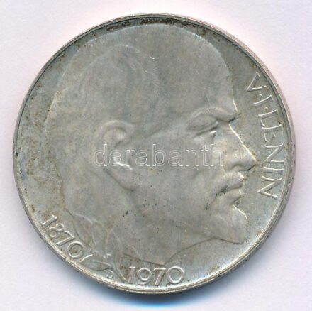 Csehszlovákia 1970. 50K Ag 'Lenin születésének 100. évfordulója' T:XF patina Czechoslovakia 1970. 50 Korun Ag ' Centennial - Birth of Lenin' C:XF patina Krause KM#70