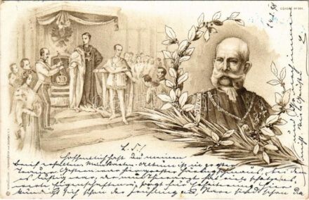 1898 (Vorläufer) Franz Josef I / Franz Joseph I of Austria. L. V. Enders'sche Kunstanstalt Art Nouveau, floral, litho (EK)