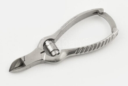 Solingen pedikűr fogó, kopásokkal, h: 12 cm