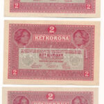 1917. 2K (3db) T:AU,XF hajtatlan Adamo K6 - Image 2