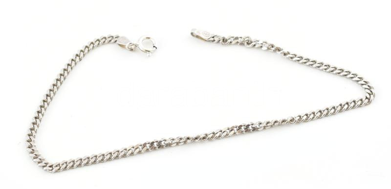 Ezüst(Ag) pancer bokalánc, jelzett, h: 22,5 cm, nettó: 4,2 g