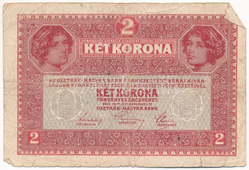 1917. 2K '7000 feletti sorozatszám' T:F,VG Adamo K6 - Image 2