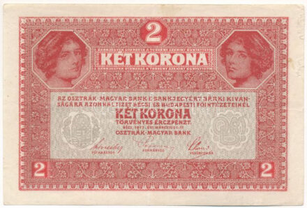 1917. 2K '7000 feletti sorozatszám' T:F kis papírsérülés (egér nyoma?), de ezt leszámítva szép papír Adamo K6