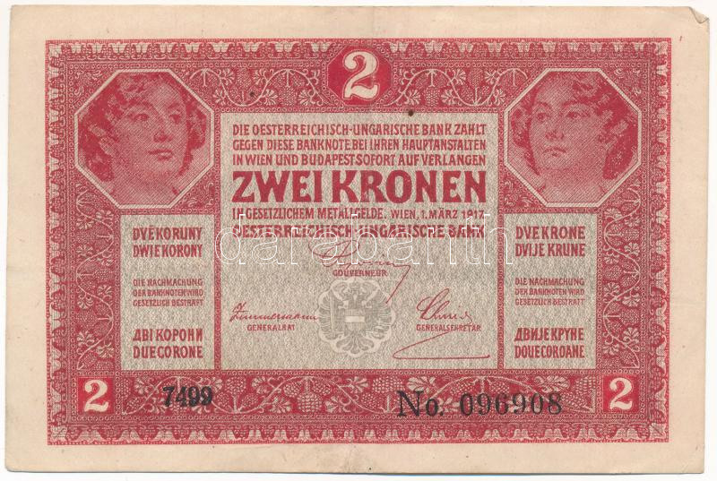 1917. 2K '7000 feletti sorozatszám' T:F Adamo K6