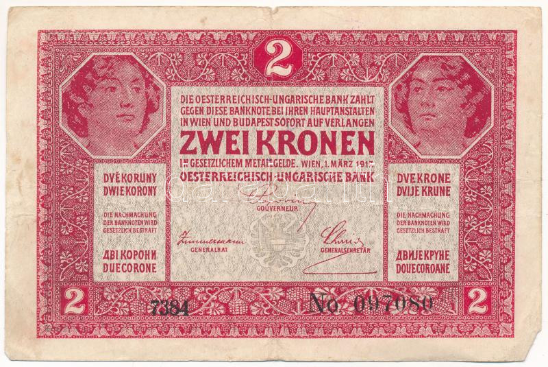 1917. 2K '7000 feletti sorozatszám' T:F Adamo K6