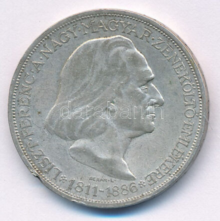 1936. 2P Ag 'Liszt' T:XF,VF patina, ph Adamo P7.3