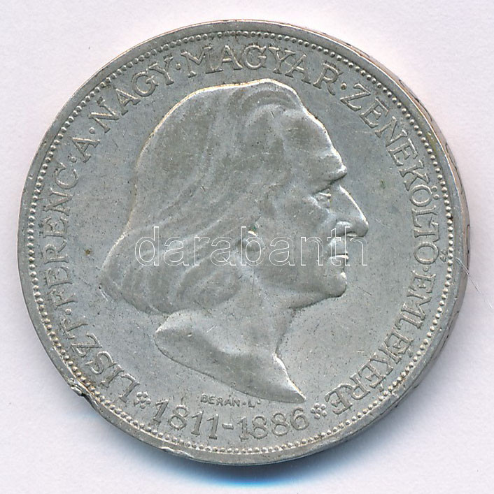 1936. 2P Ag 'Liszt' T:XF,VF patina, ph Adamo P7.3