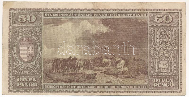 1945. 50P T:F,VG Adamo P15 - Image 2