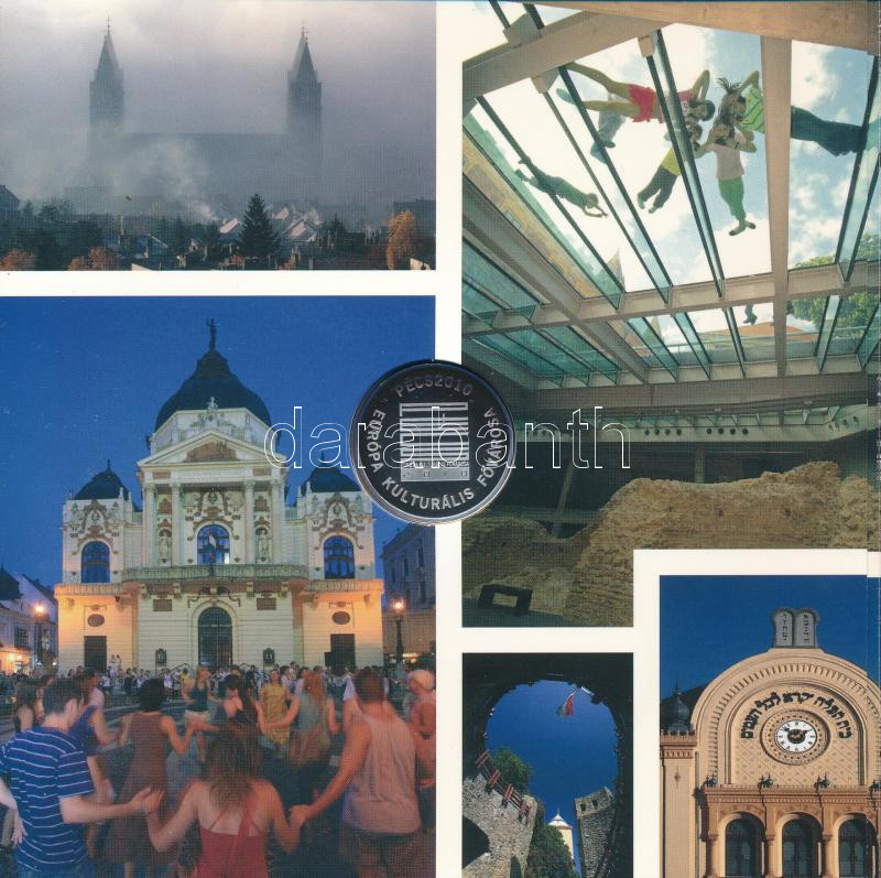 2010. 5Ft-200Ft (6xklf) forgalmi sor szettben + 'Pécs 2010 - Európa Kulturális Fővárosa' Ag emlékérem (10g/0.999/27mm) T:PP Adamo FO44.4 - Image 3