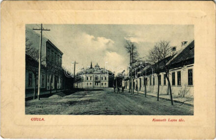 1910 Gyula, Kossuth Lajos tér. W.L. Bp. 6535. (EM)